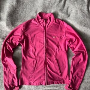 Nike Women's Bright Pink Running Zip-Up